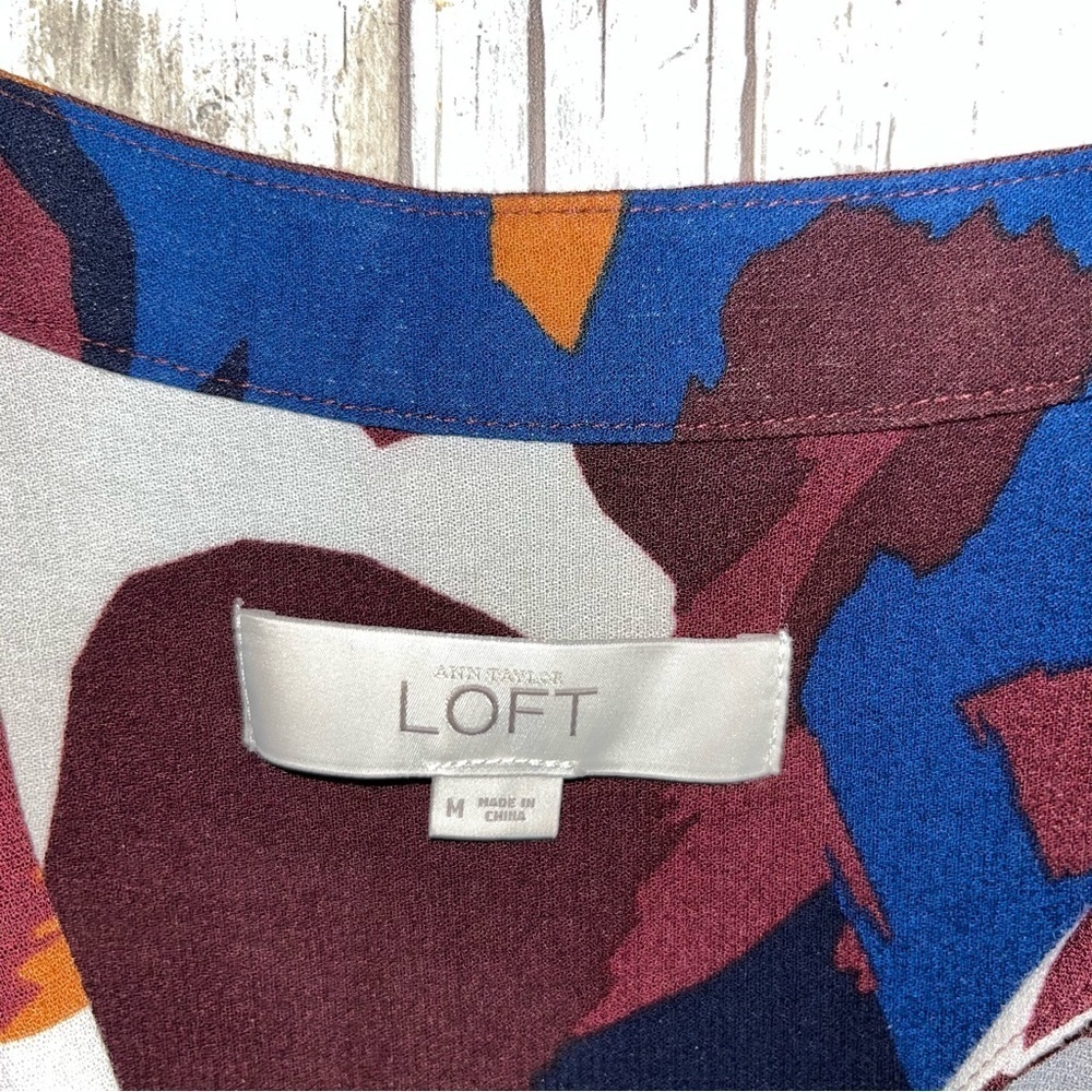 Loft Multi Color Sleeveless Blouse - Picture 5 of 5